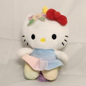 6 1/2” Sanrio Hello Kitty Unicorn Kitty wearing dress Plush Stuffed Anim…